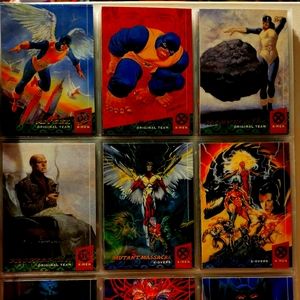 Rare 1994 94 fleer ultra x-men original team & x- overs trading cards .